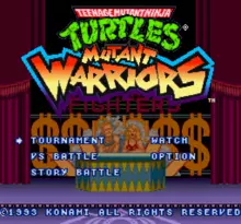 Image n° 3 - screenshots  : Teenage Mutant Ninja Turtles - Mutant Warriors